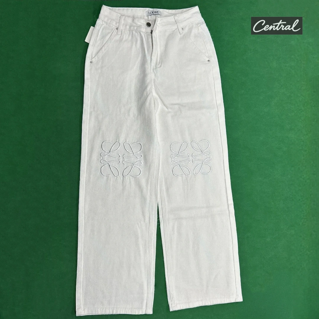LOEWE Anagram Jeans - White
