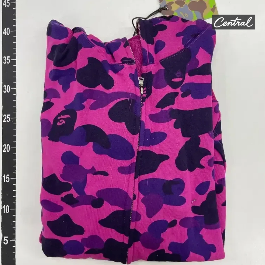 BAPE Full Zip Hoodie - Purple single cap