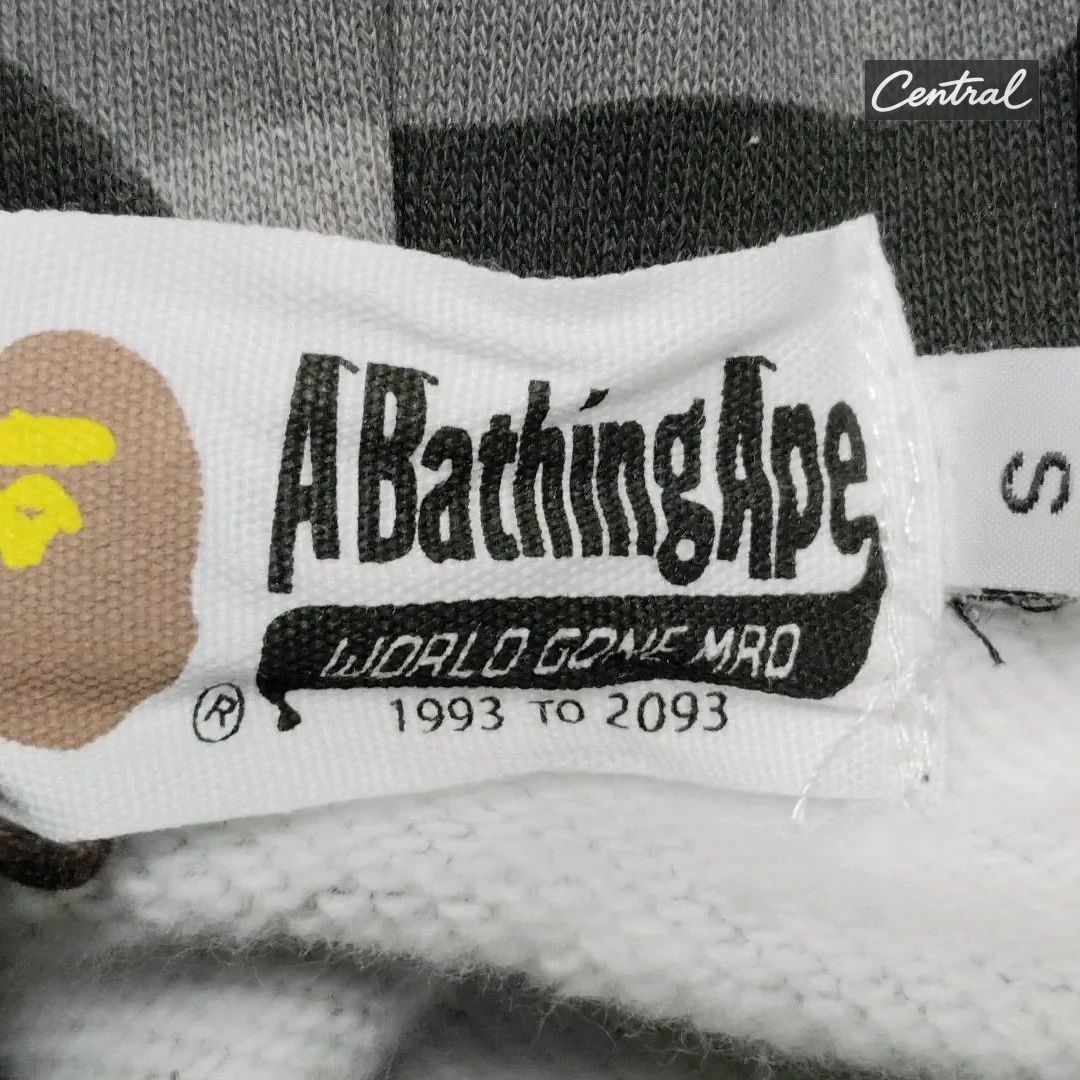 BAPE Full Zip Hoodie - Spotted Black Single Cap