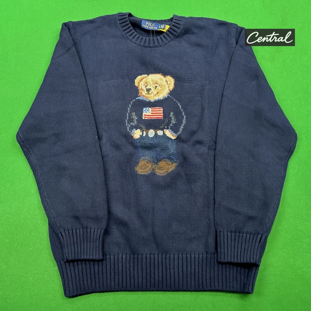 Ralph Lauren Knitted Sweater - Men's Navy
