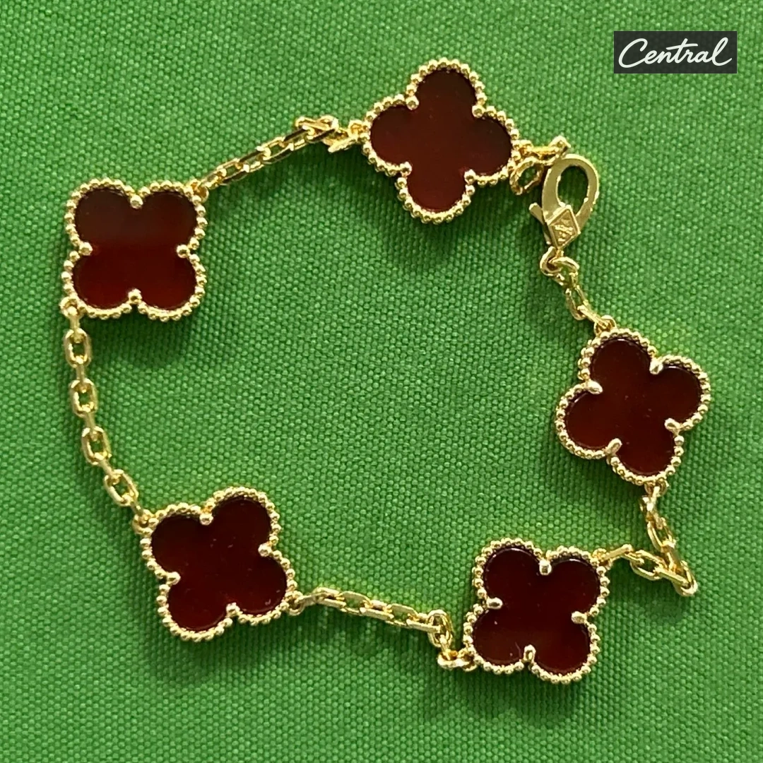 Van cleef Bracelet - Golden red carnelian