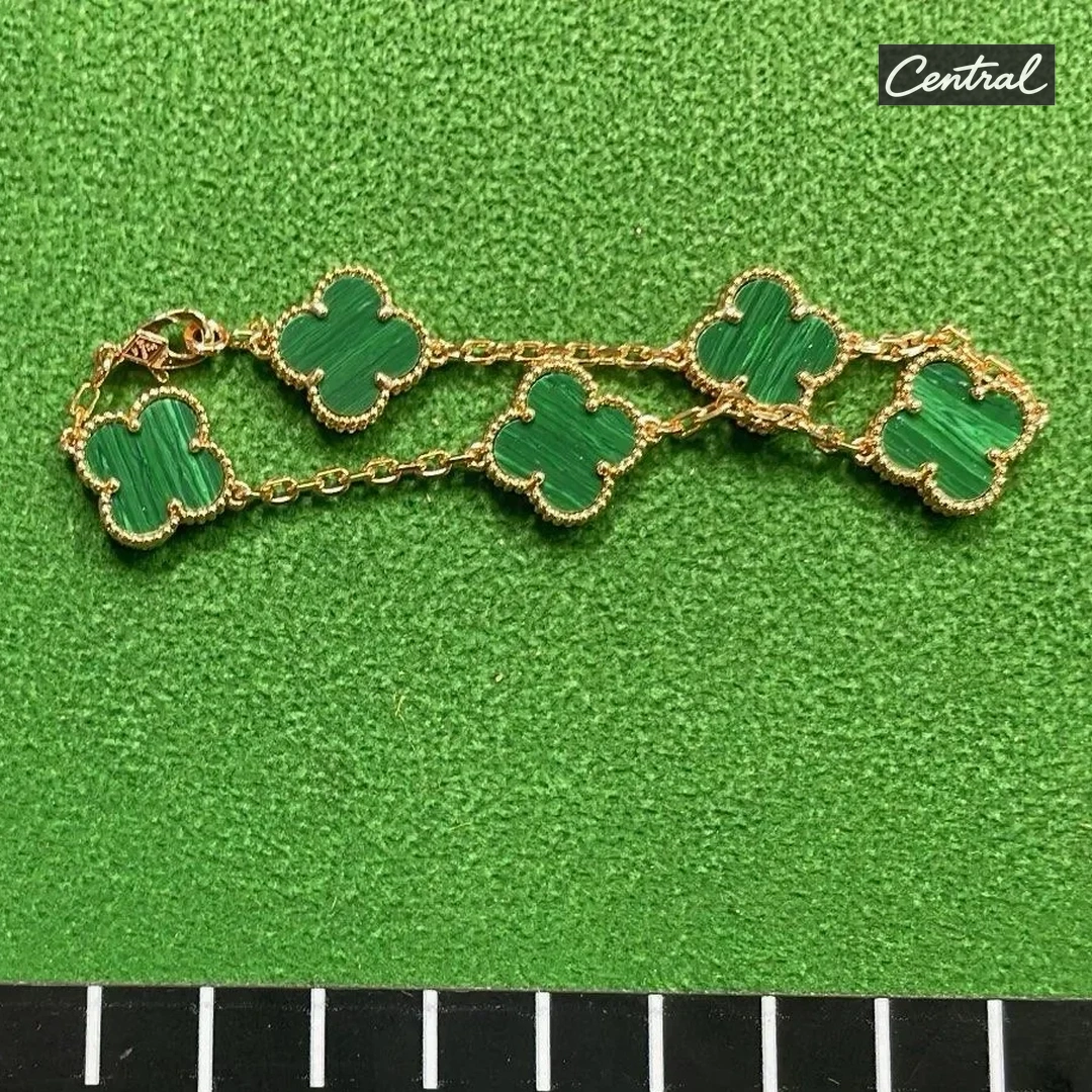 Van cleef Bracelet - Rose gold malachite