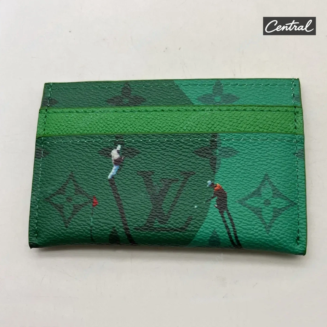 Louis Vuitton Double Card Holder Golf Green