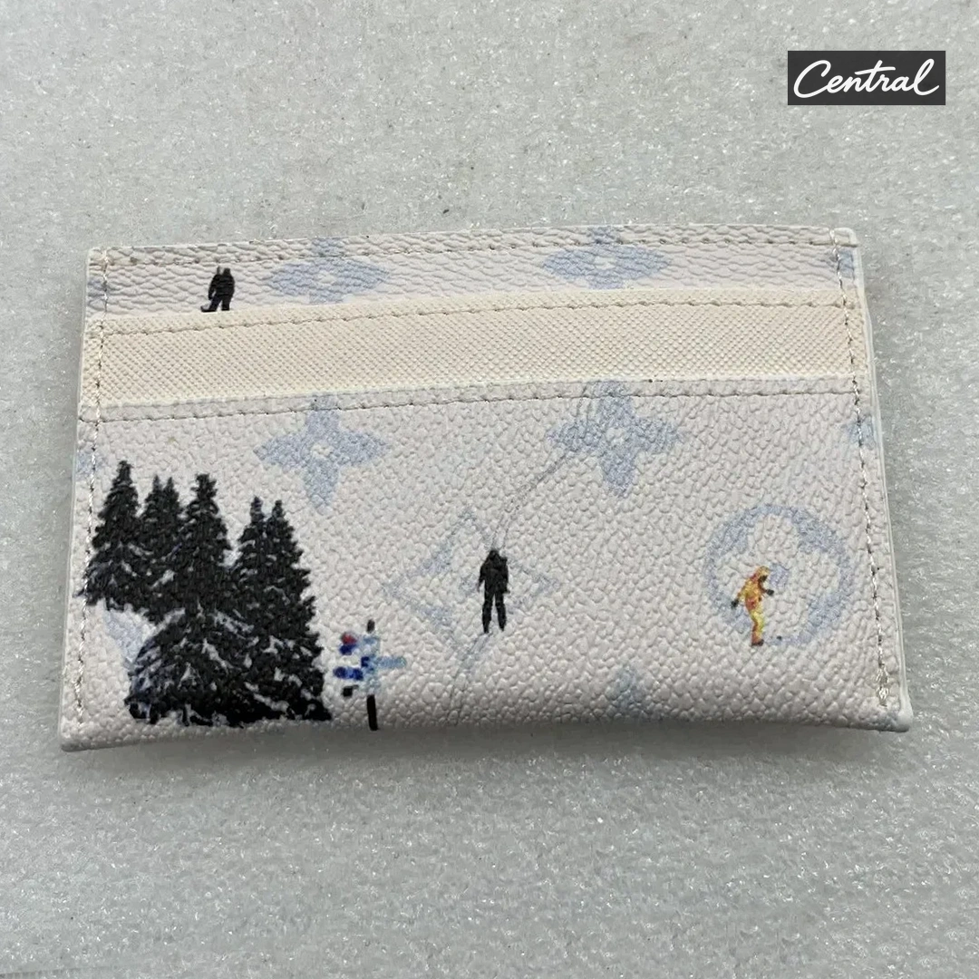 Louis Vuitton Ski Double Card Holder White