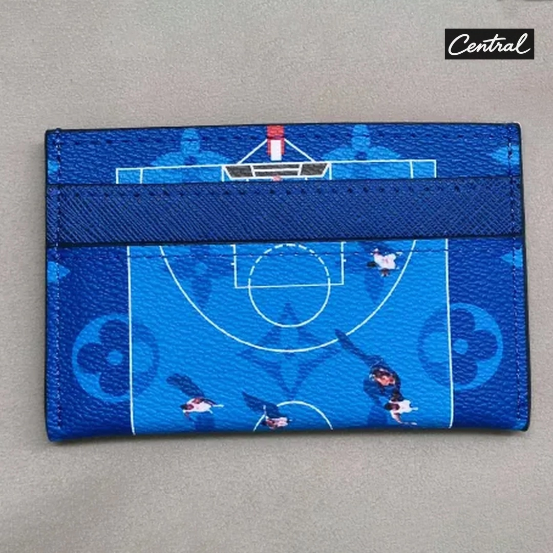Louis Vuitton Basketball Double Card Holder Blue