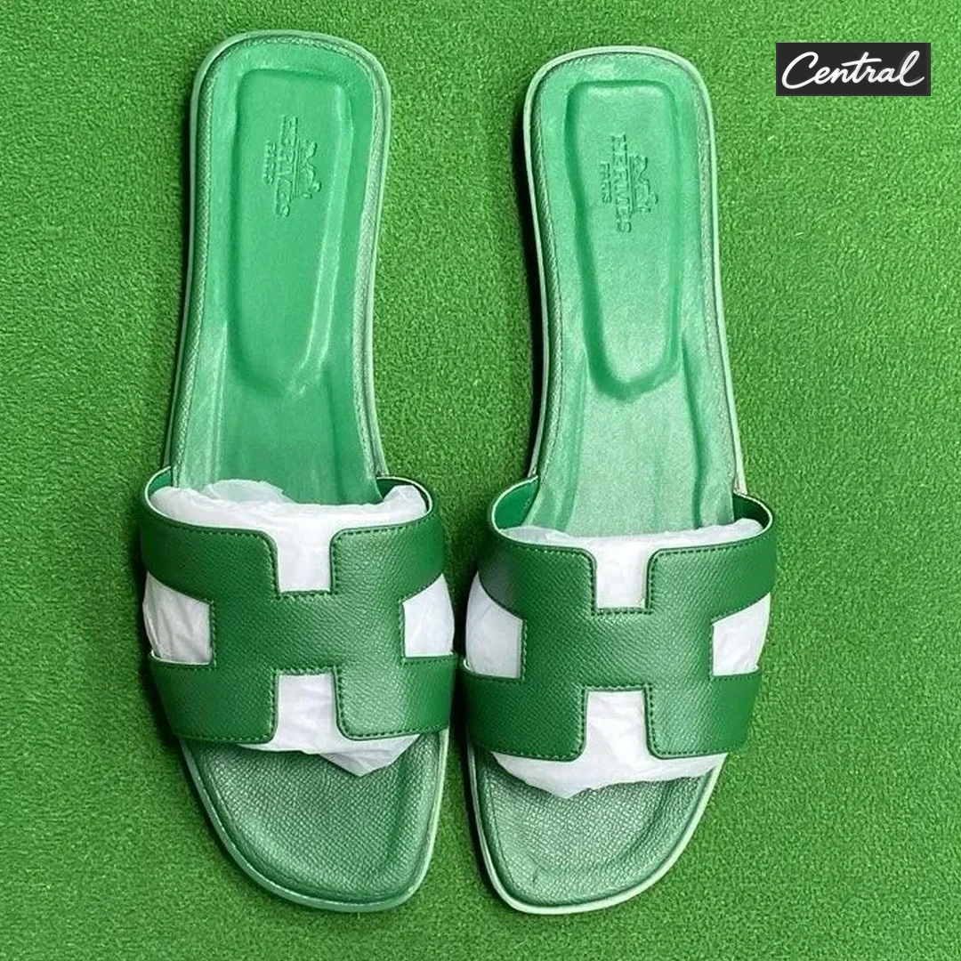Hermès Oran Sandal - malachite green