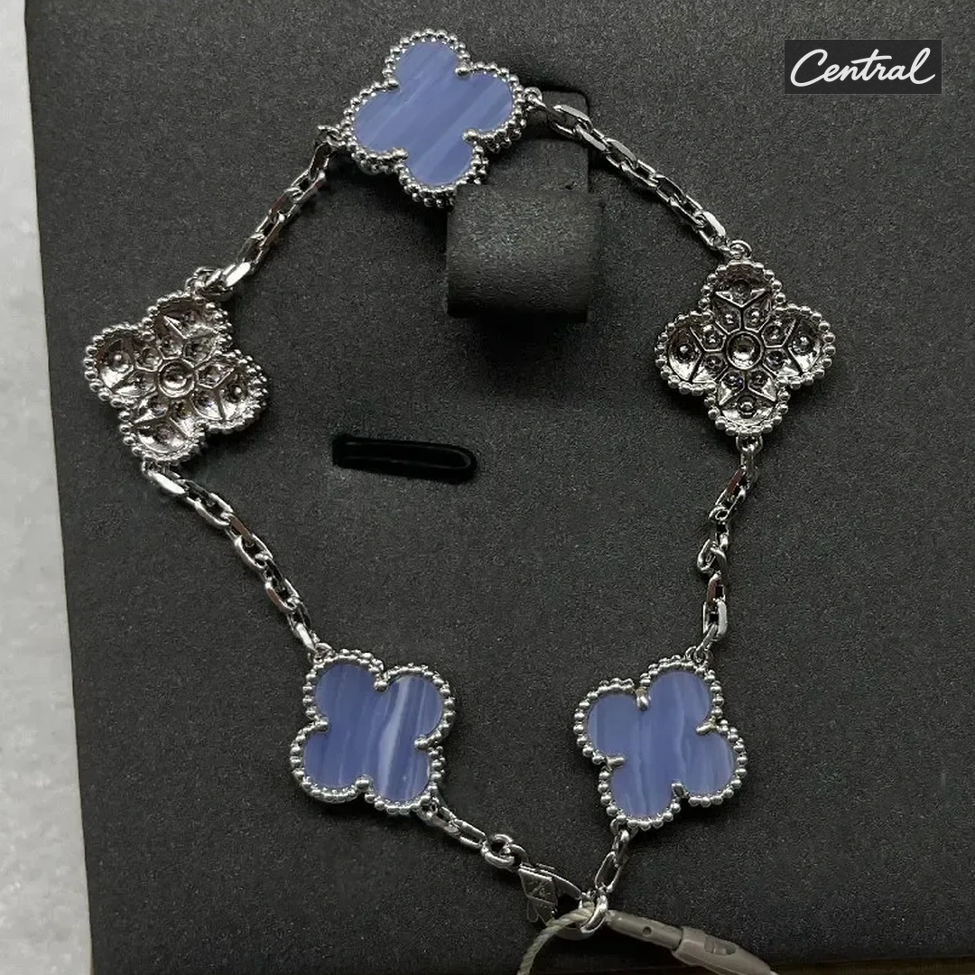Van cleef Bracelet - White Gold Purple Diamonds
