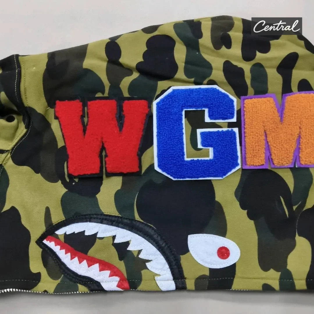 BAPE Full Zip Hoodie - Green single cap