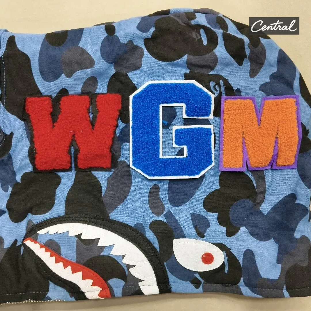 BAPE Full Zip Hoodie - Blue single cap