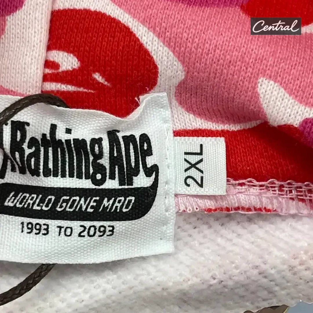 BAPE Full Zip Hoodie - Camouflage Pink Single Hat