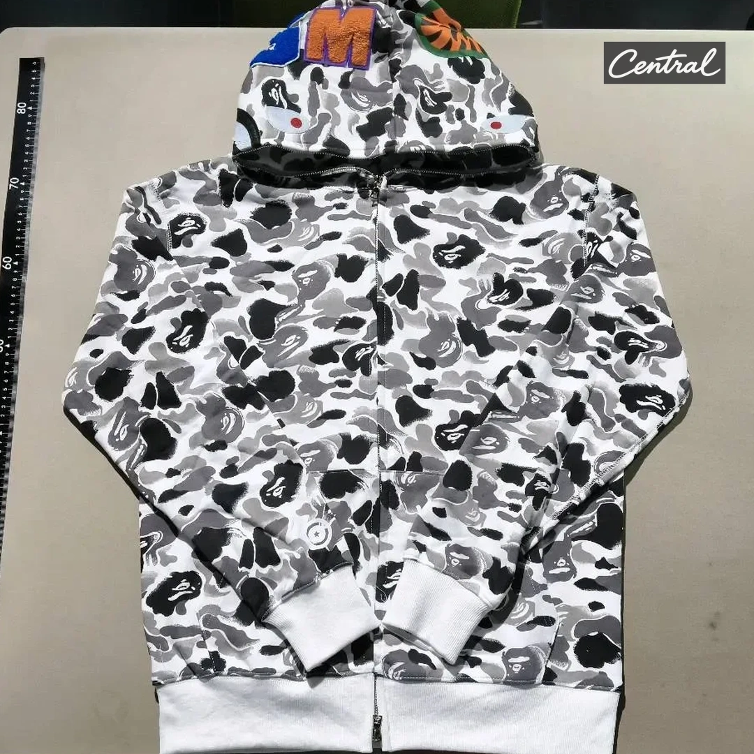 BAPE Full Zip Hoodie - tenth anniversary ink painting