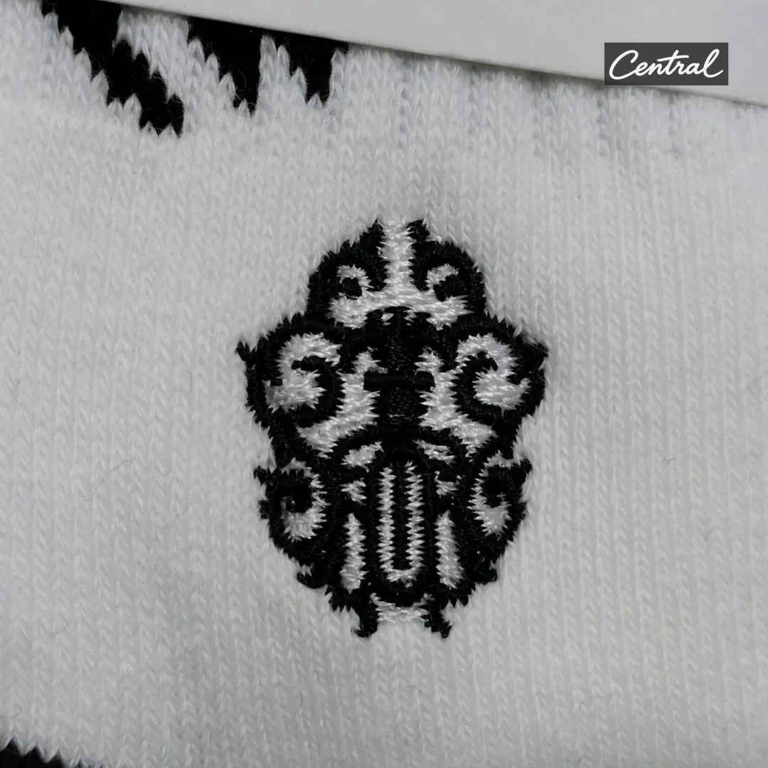 Chrome Hearts Socks - Black Letter style