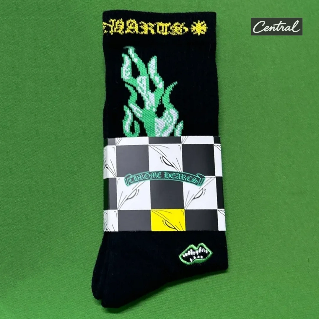 Chrome Hearts Socks - Black Flame