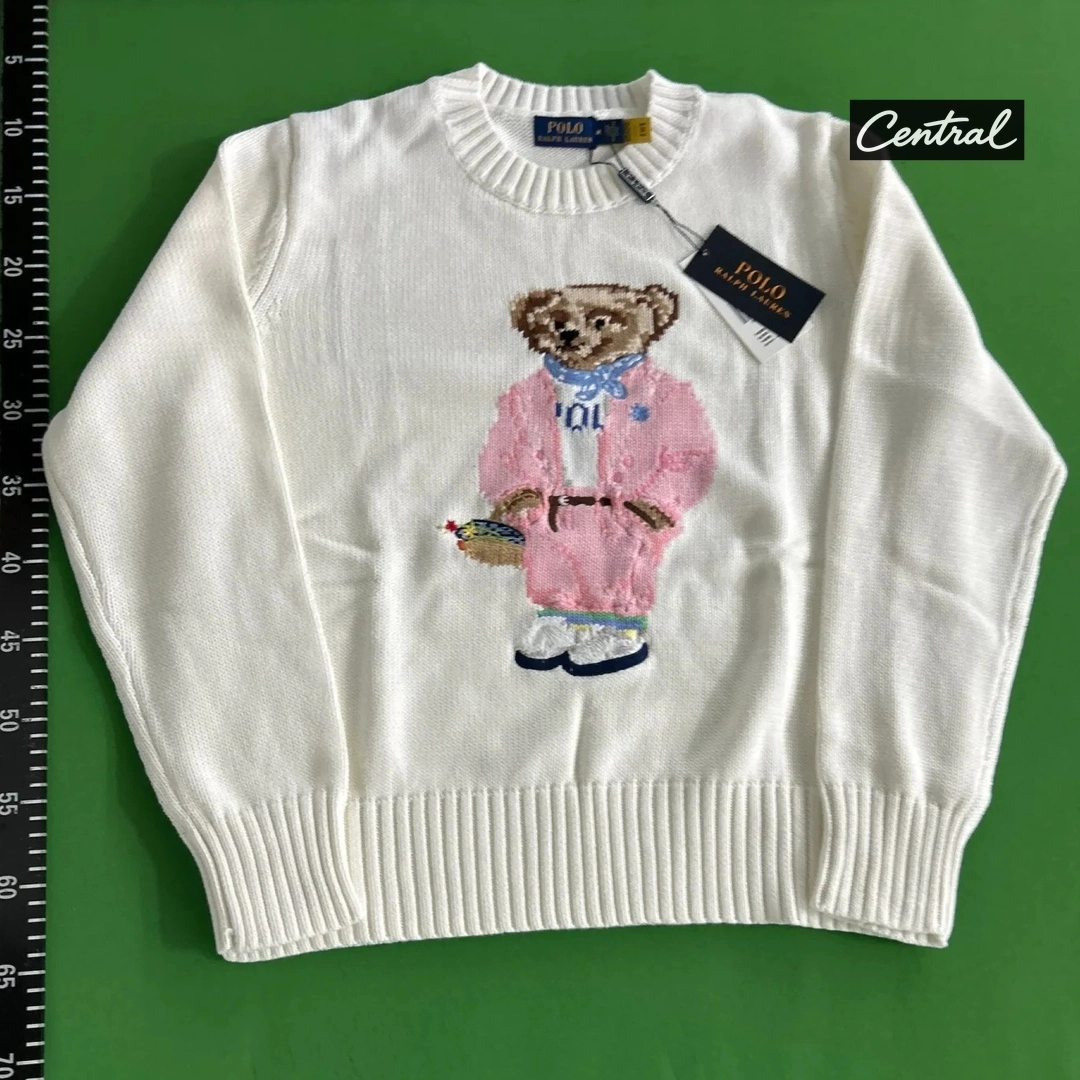Ralph Lauren Knitted Sweater - Women White Pink