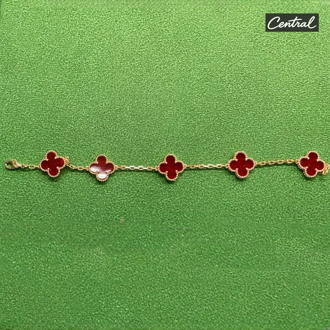 Van cleef Bracelet - Rose gold carnelian