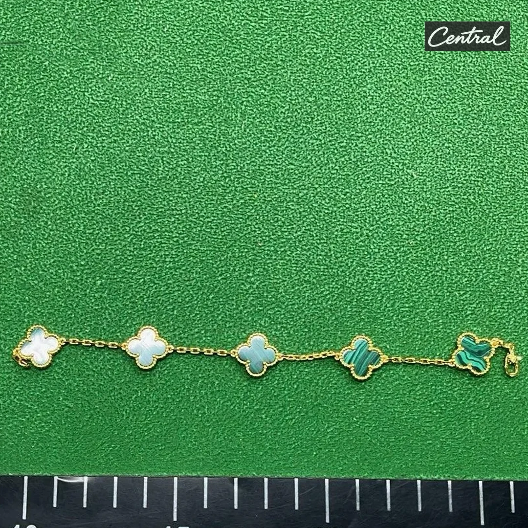 Van cleef Bracelet - Golden Malachite