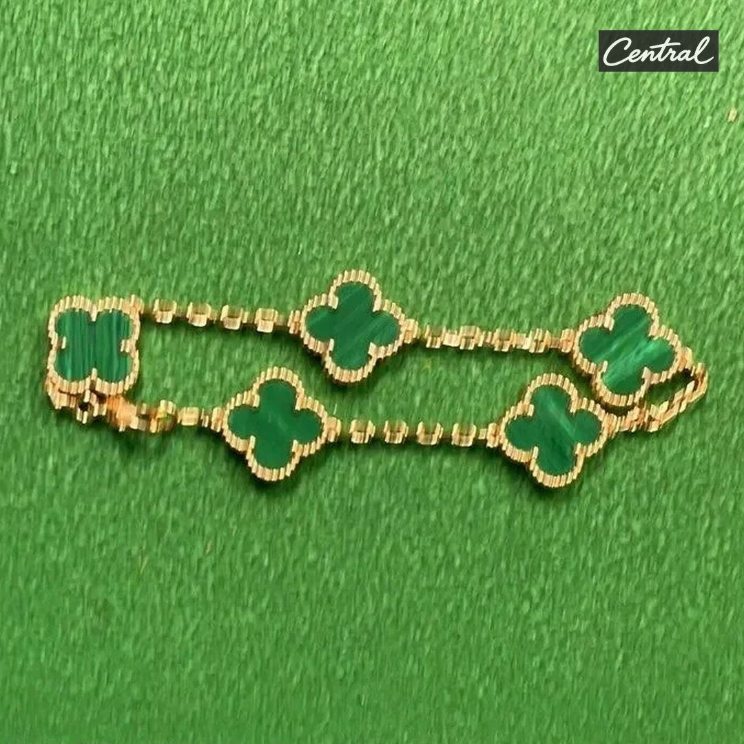 Van cleef Bracelet - Rose gold malachite