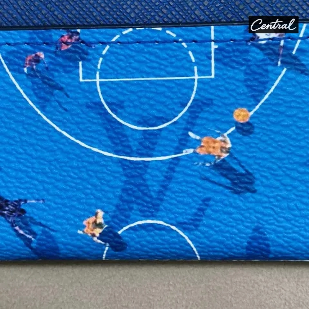 Louis Vuitton Basketball Double Card Holder Blue