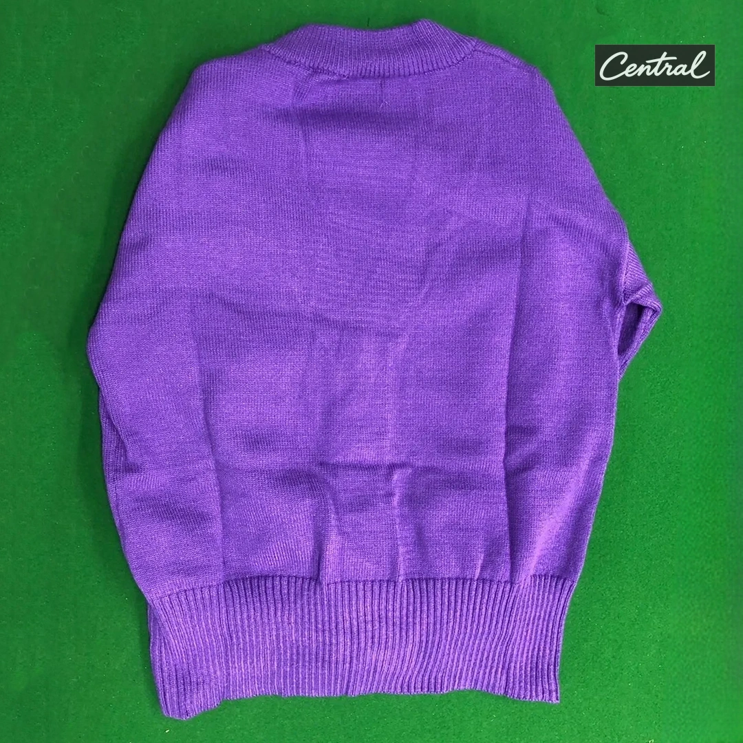 Ami Wool Cardigan - Purple