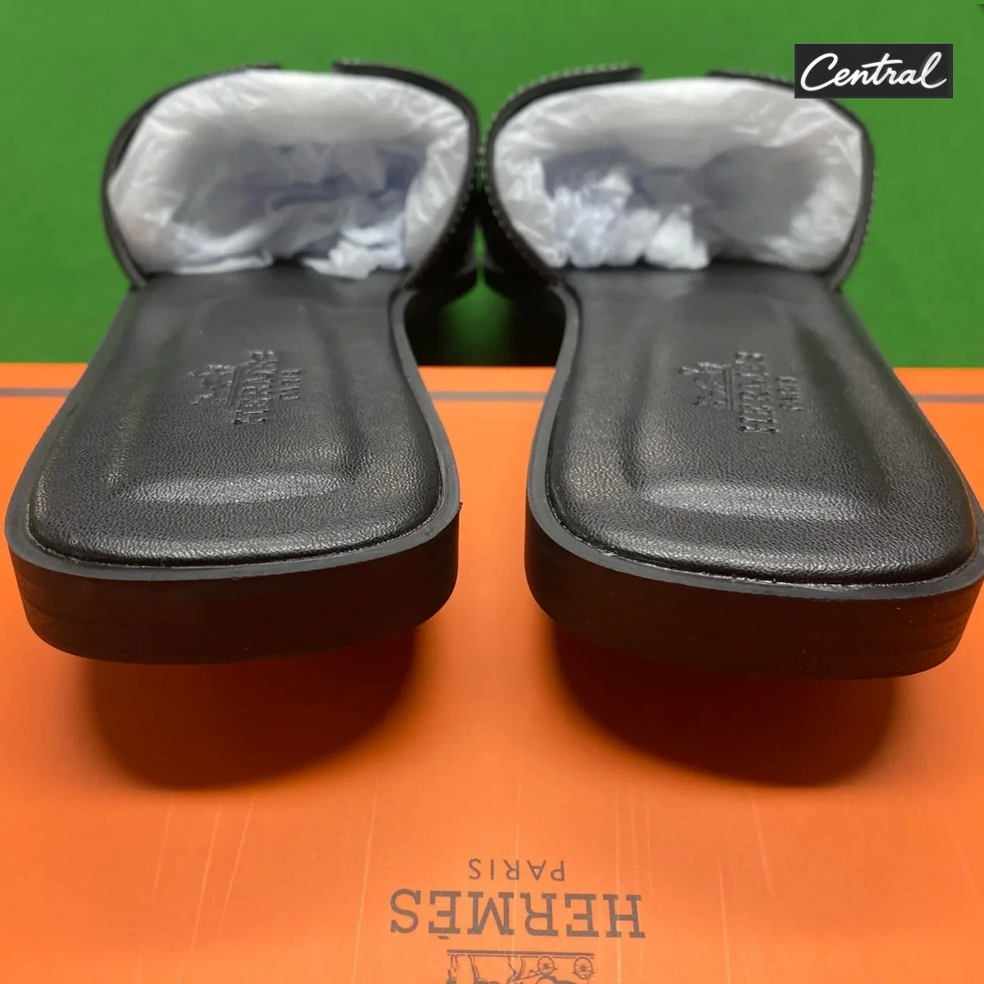 Hermès Oran Sandal - All inclusive sheepskin black