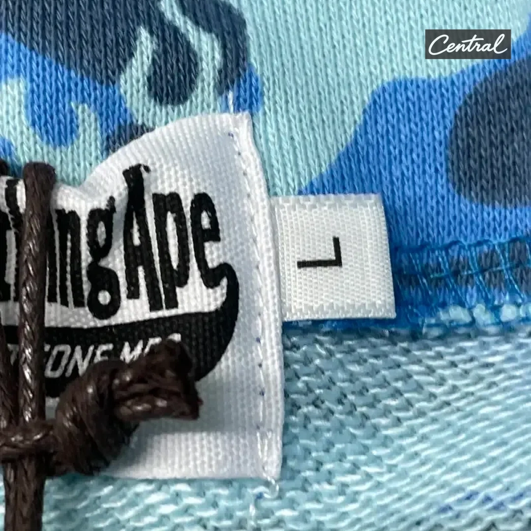 BAPE Full Zip Hoodie - flame blue