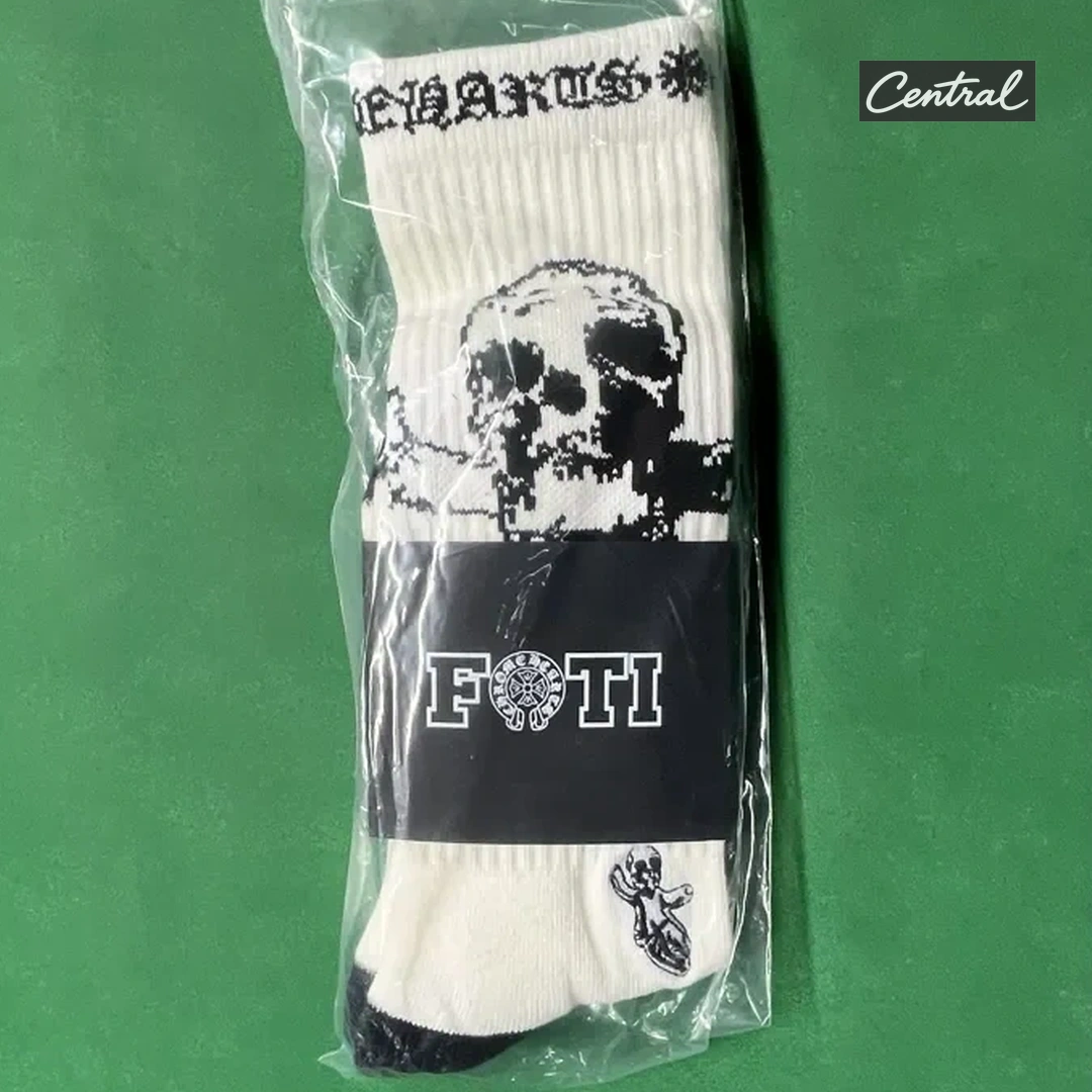 Chrome Hearts Socks - White Skull
