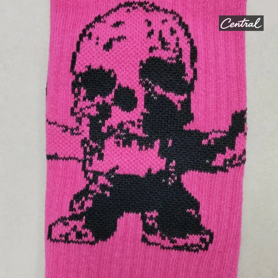 Chrome Hearts Socks - Pink Skull