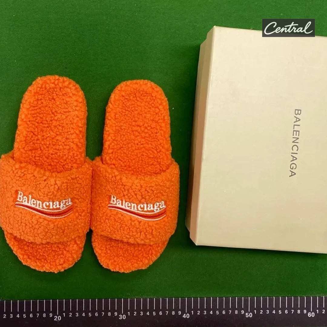 Balenciaga Slides - Orange