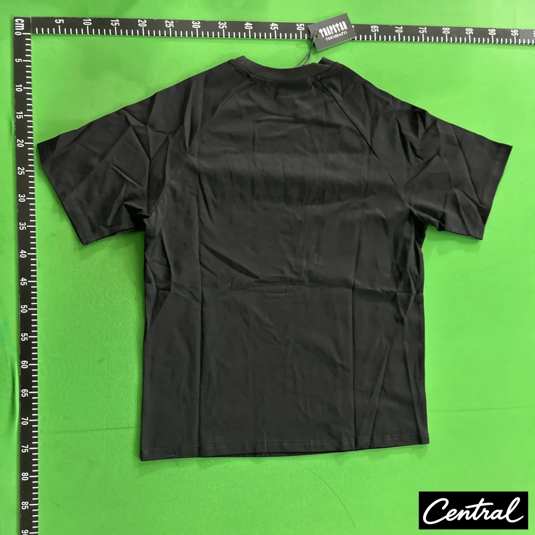 Trapstar Chenille Decoded Tshirt Short Set - Black/White