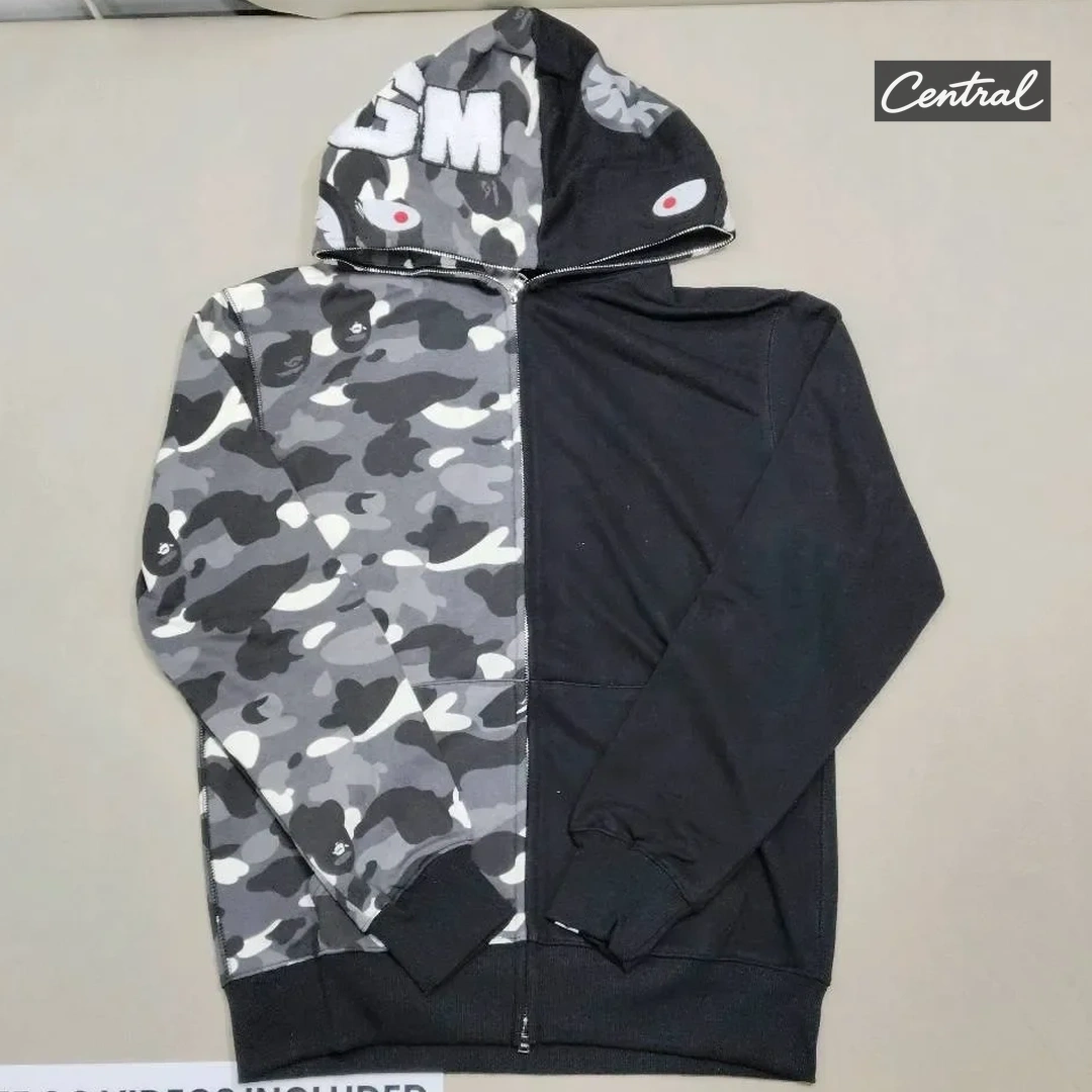 BAPE Full Zip Hoodie - Black