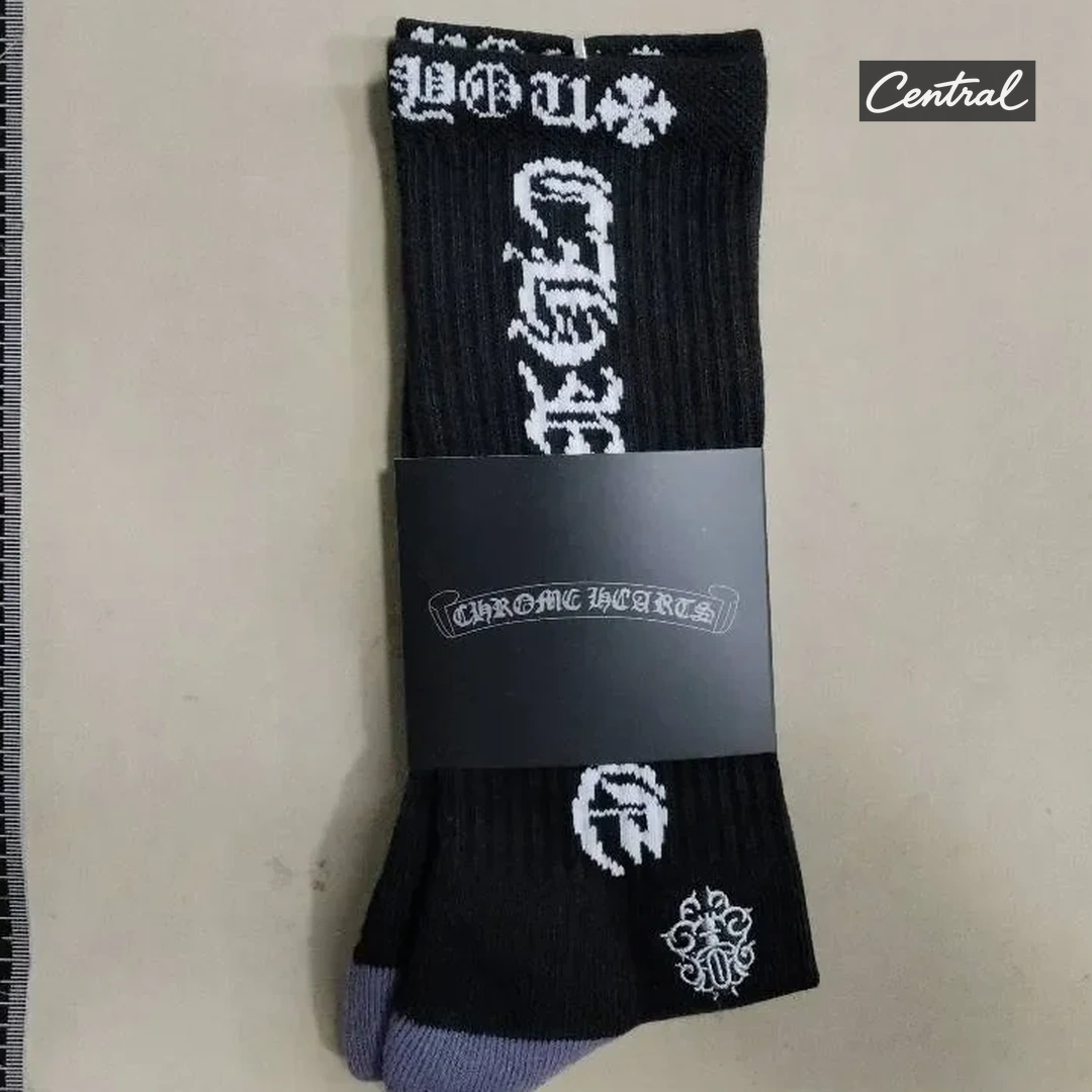 Chrome Hearts Socks - White Letter style