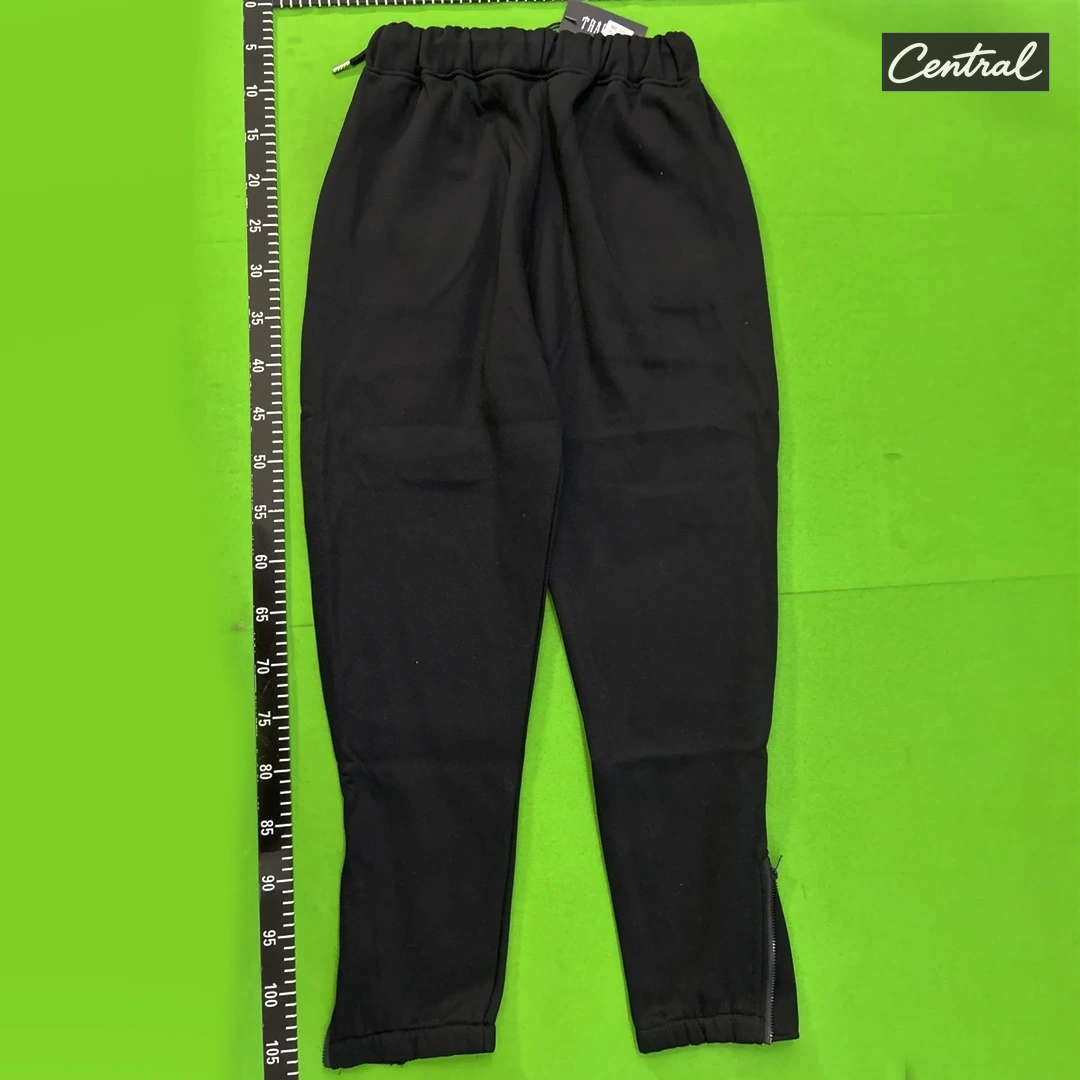 Trapstar Tracksuit - green letters Black