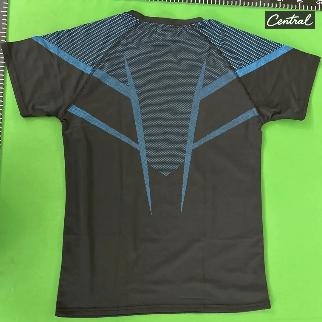 Gymshark T-Shirt - Black Blue Blue label