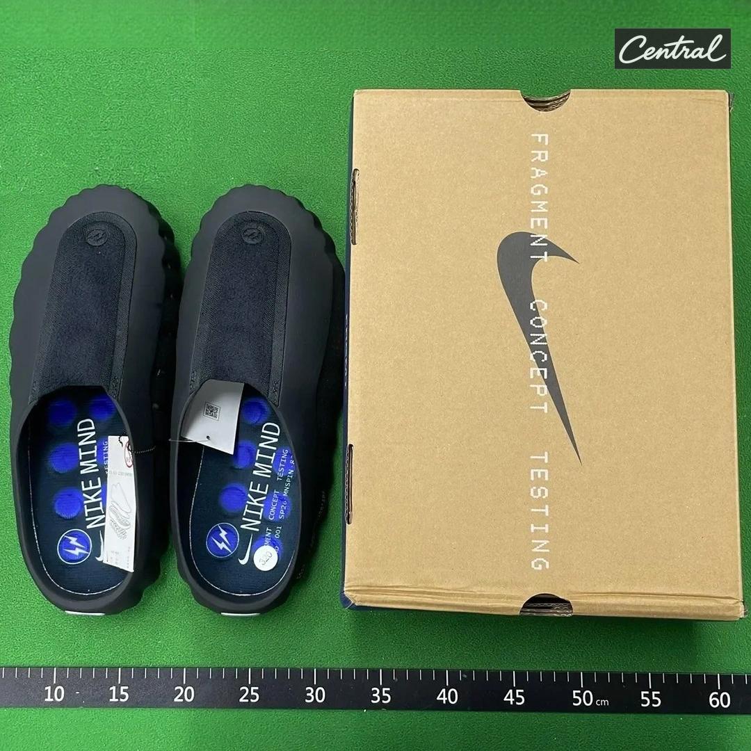 Nike Mind 001 Pregame Mules - Hiroshi Fujiwara Black