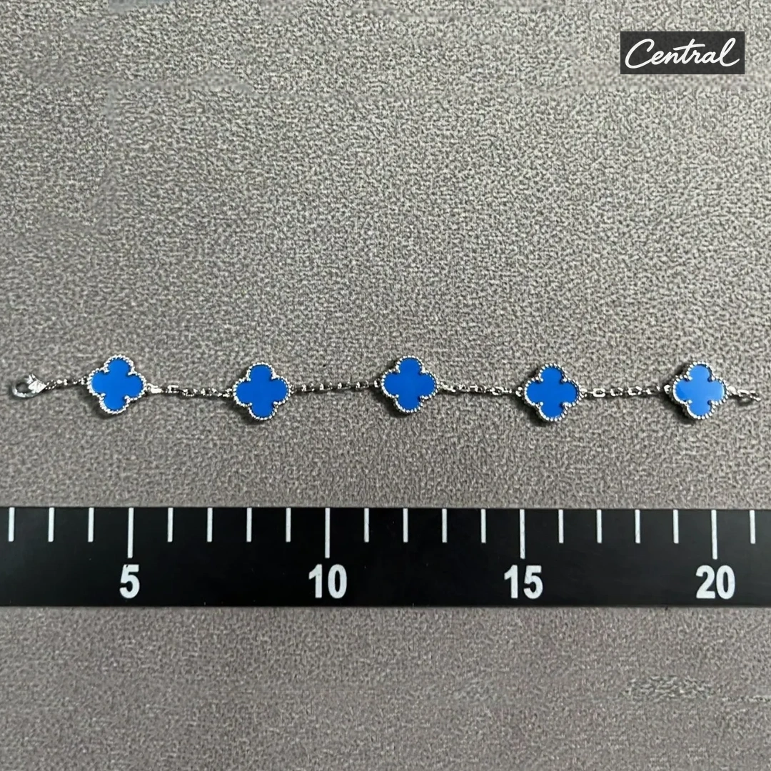 Van cleef Bracelet - White gold blue agate