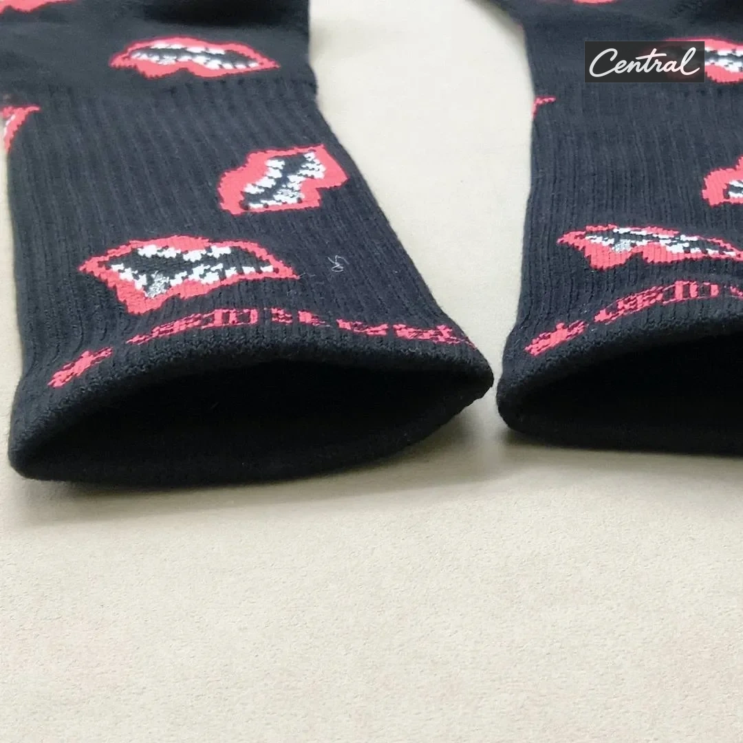 Chrome Hearts Socks - Red lip style