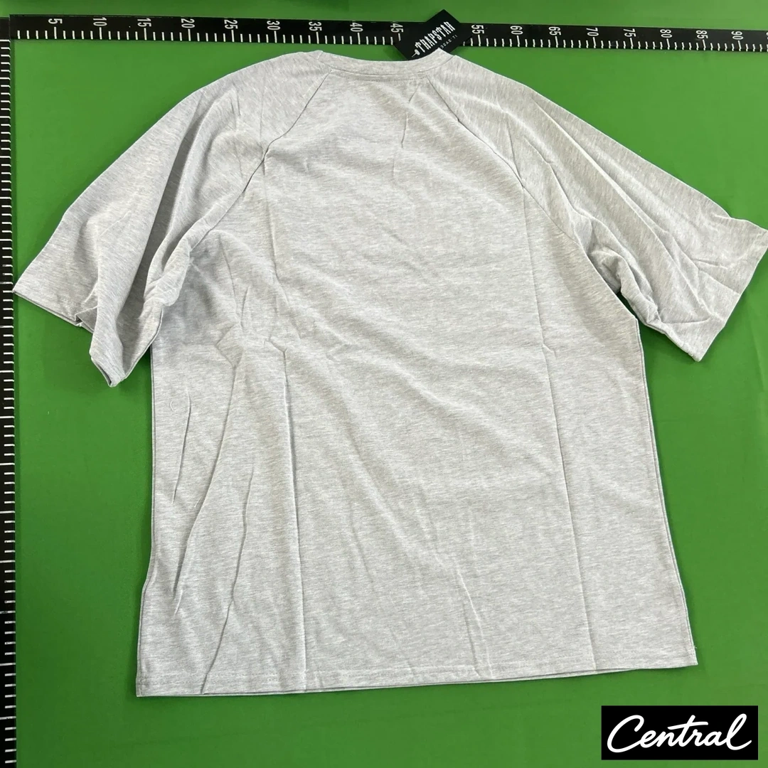 Trapstar Chenille Decoded Tshirt Short Set - Baby Blue/Gray