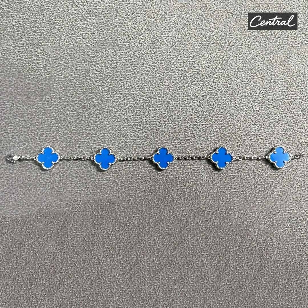 Van cleef Bracelet - White gold blue agate