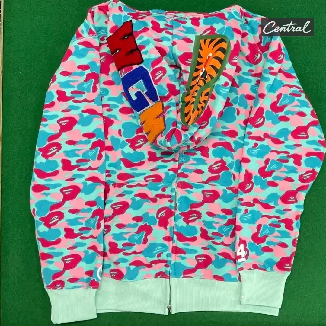 BAPE Full Zip Hoodie - Miami single cap