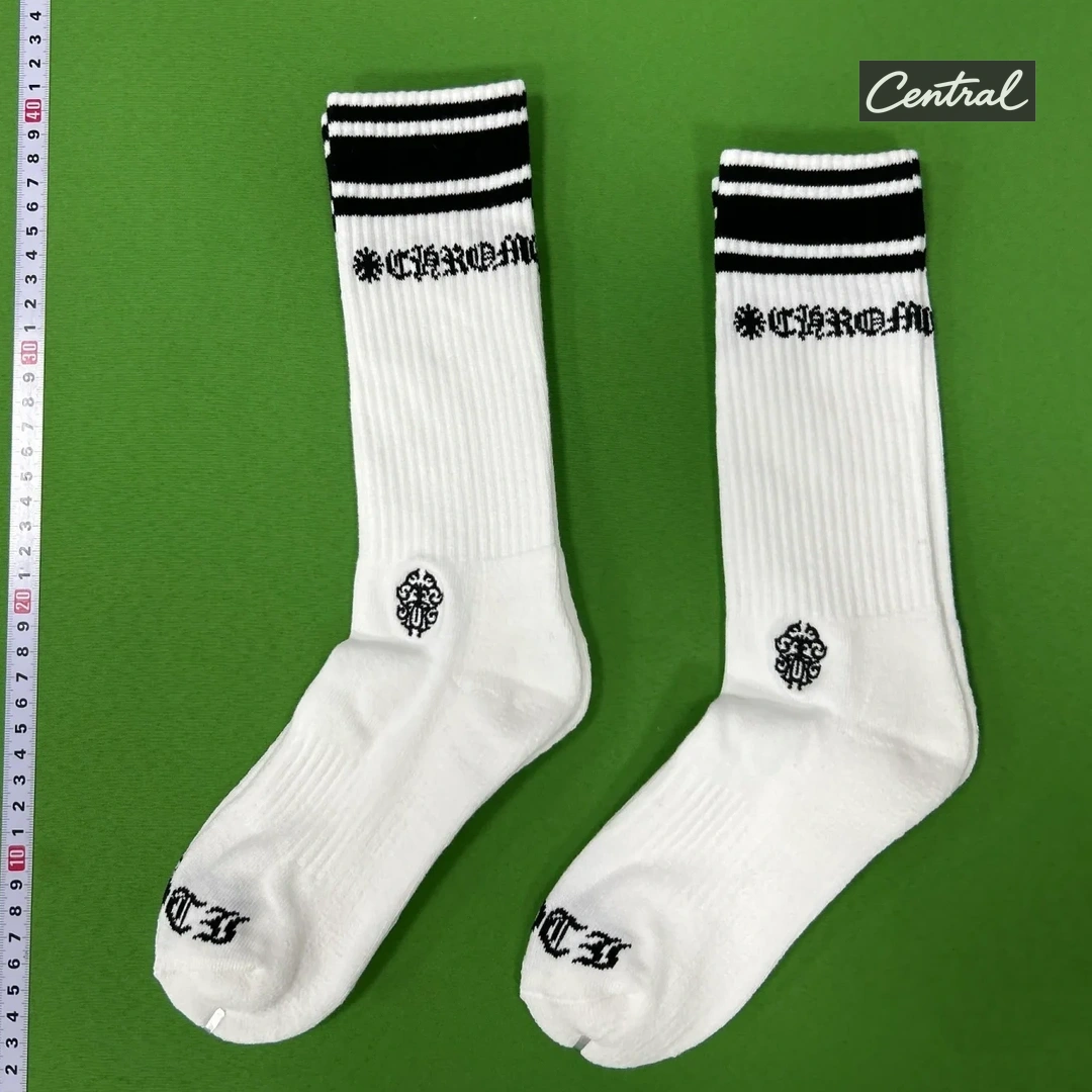 Chrome Hearts Socks - Logo White