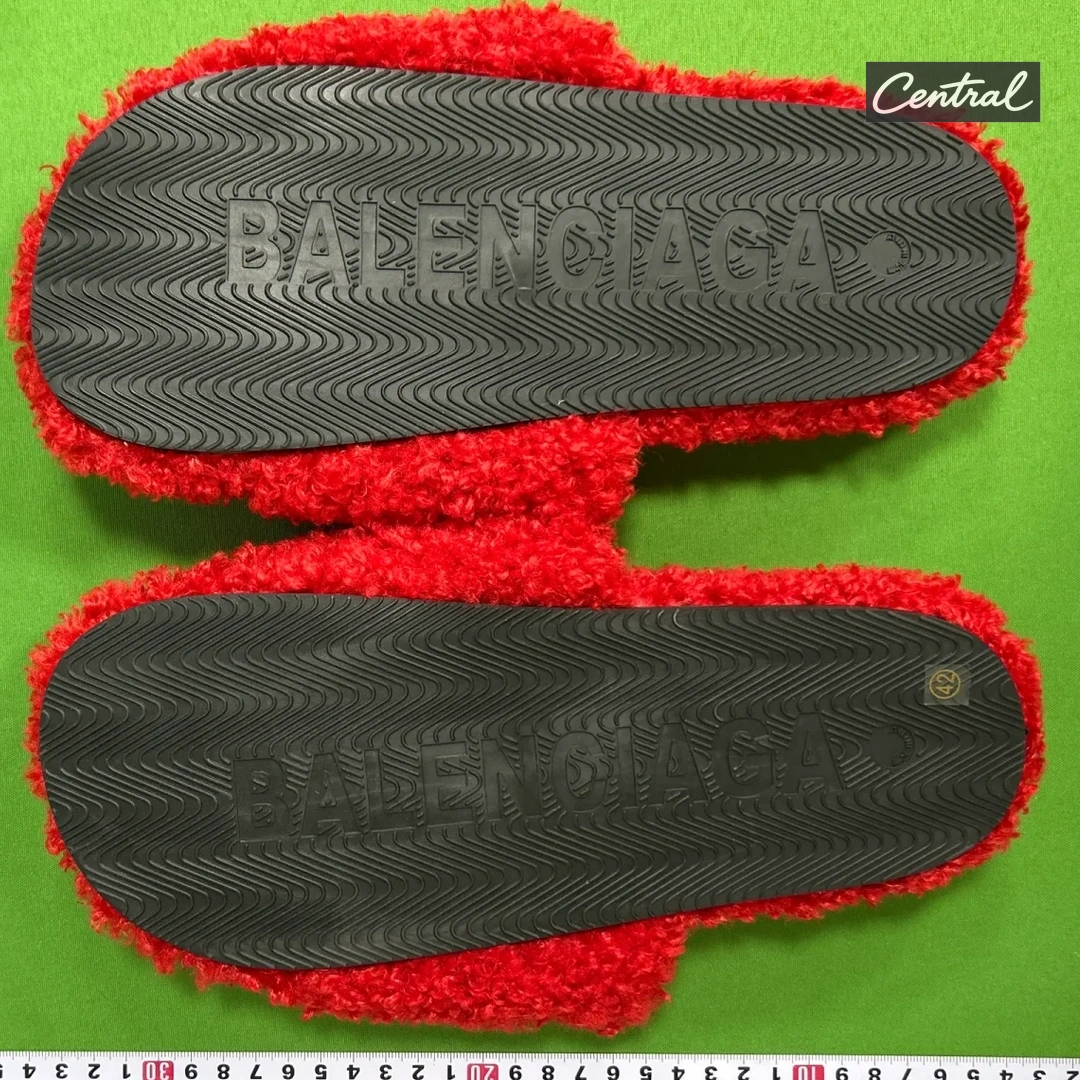 Balenciaga Slides - Red