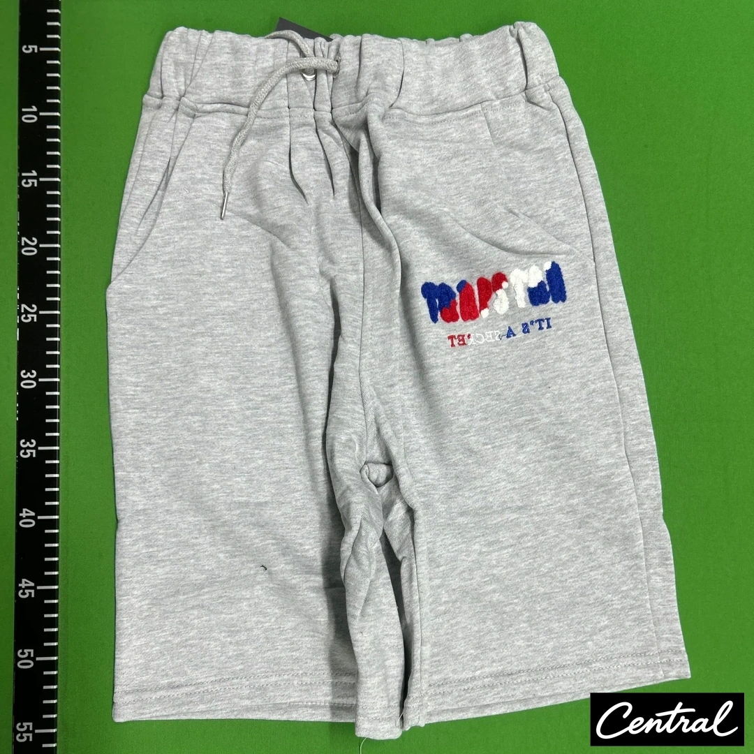 Trapstar Chenille Decoded Tshirt Short Set - Gray/Blue