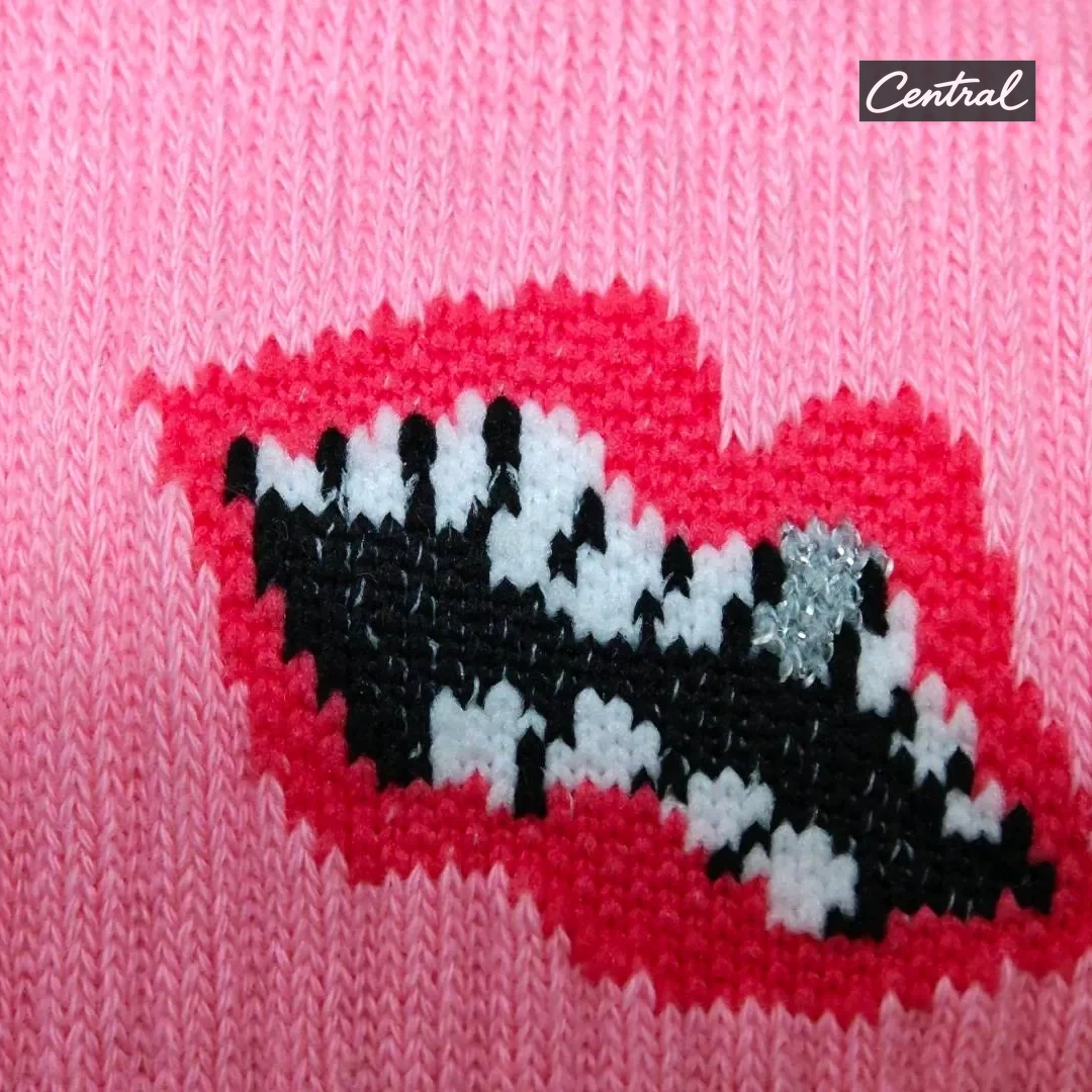 Chrome Hearts Socks - Pink lip style