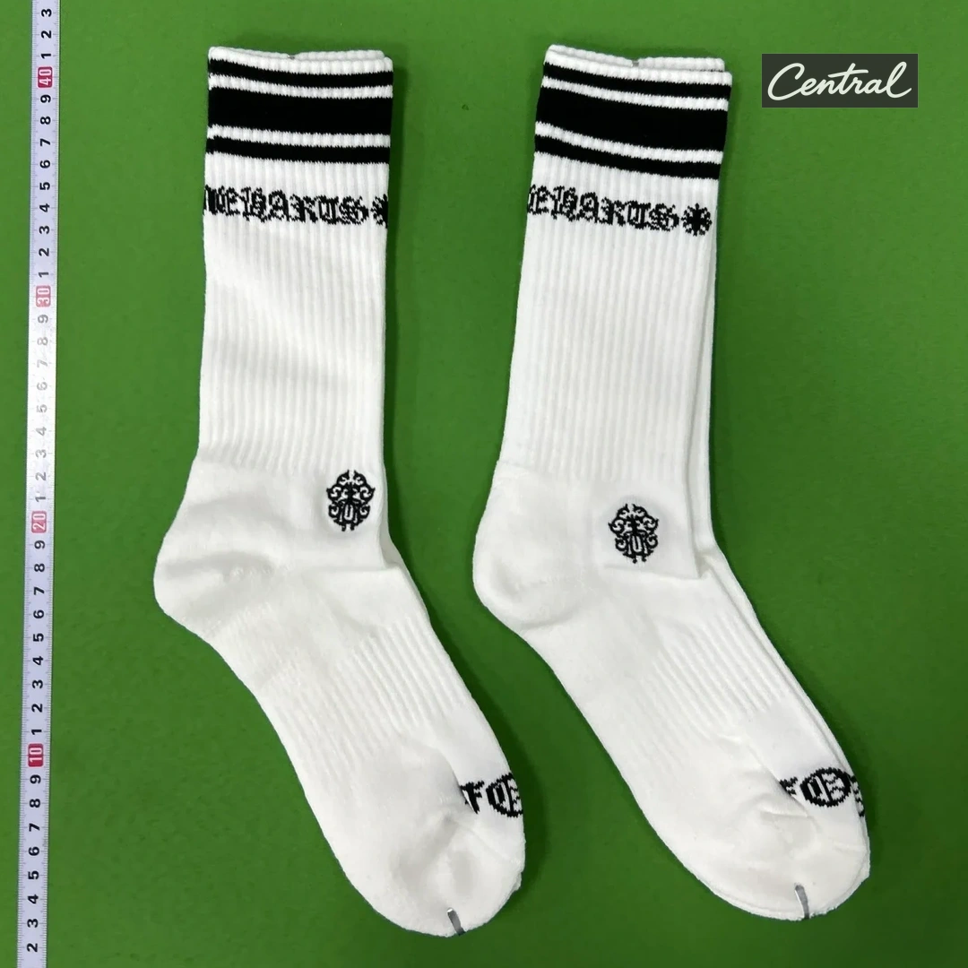 Chrome Hearts Socks - Logo White