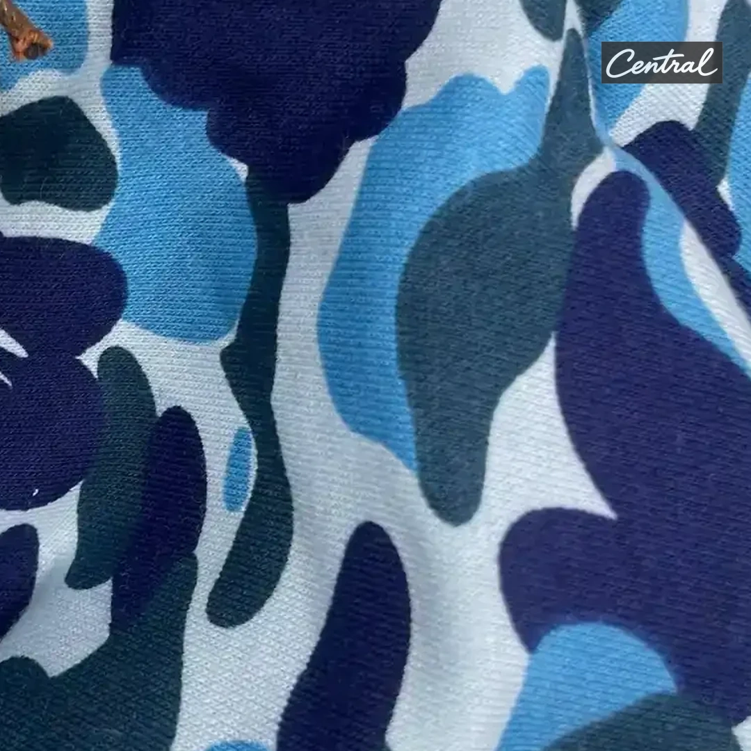 BAPE Full Zip Hoodie - camouflage blue single hat