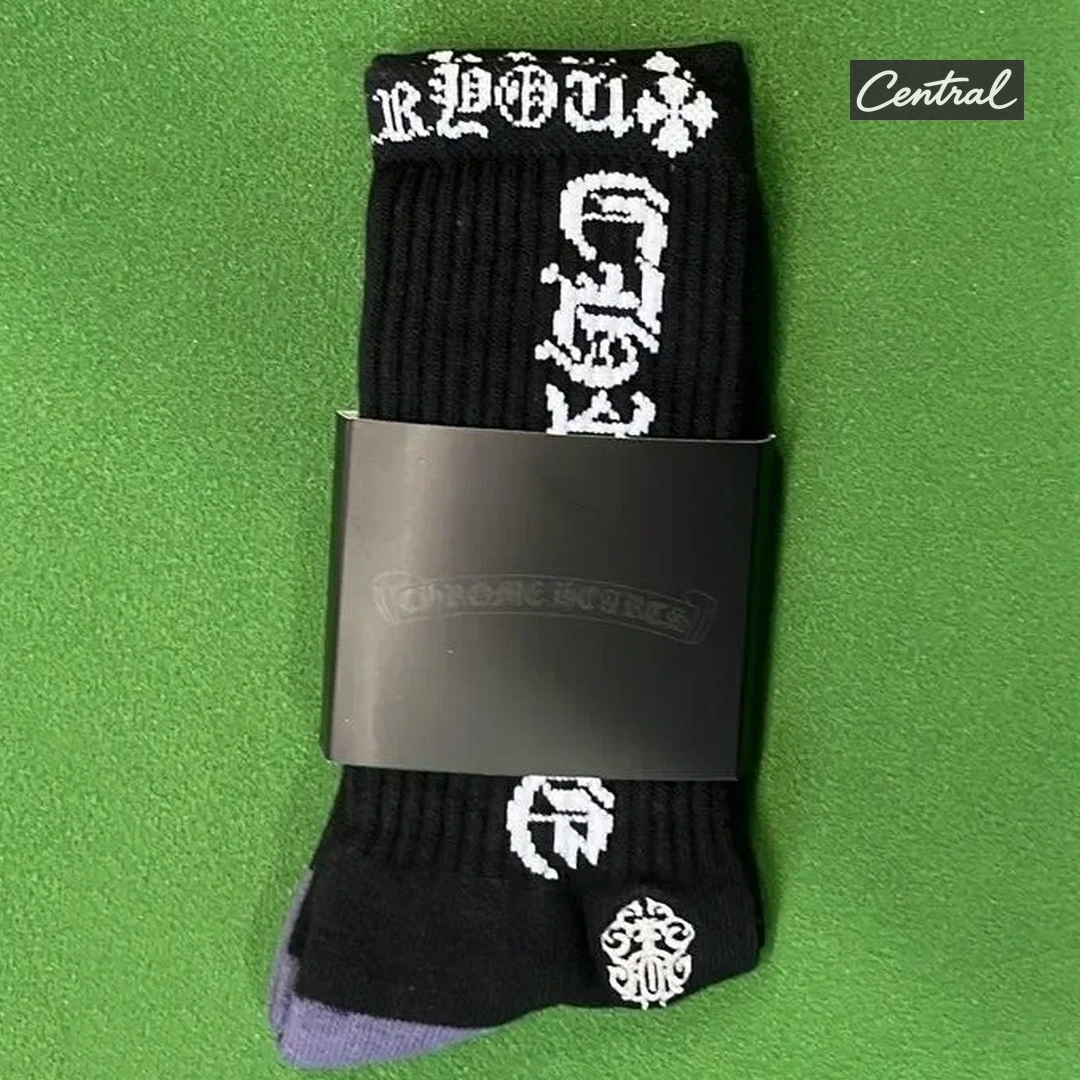 Chrome Hearts Socks - White Letter style