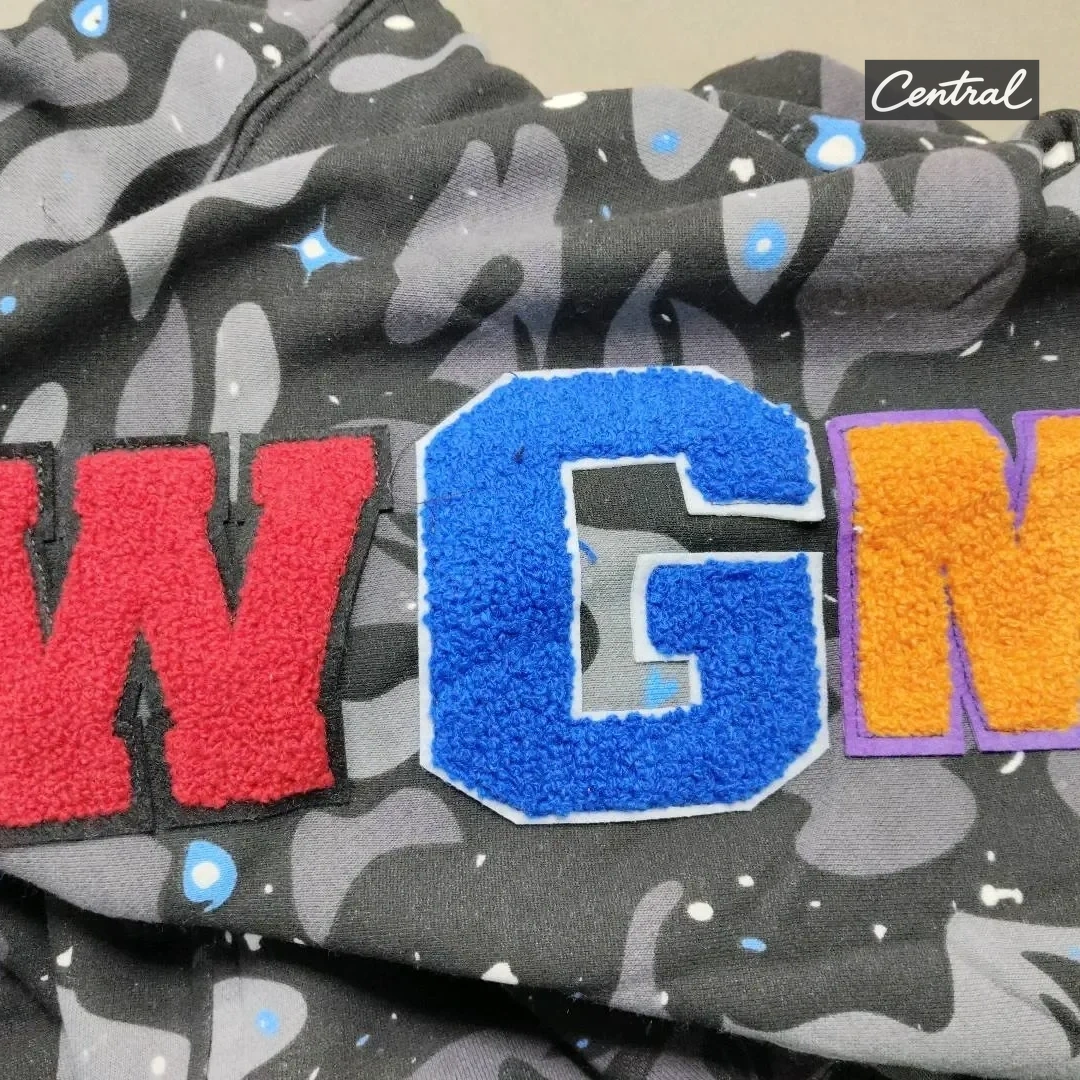 BAPE Full Zip Hoodie - starry sky black single cap