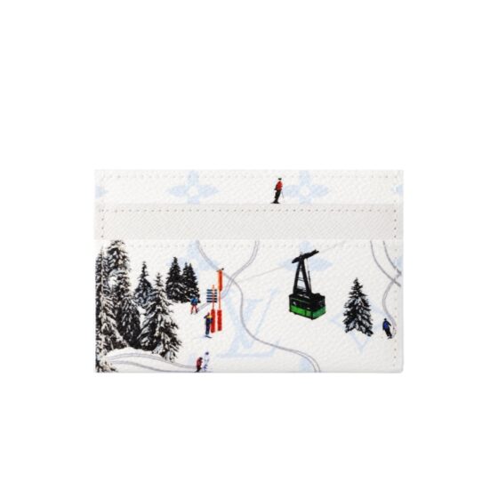 Louis Vuitton Ski Double Card Holder White