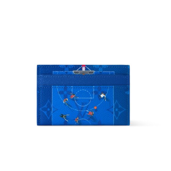 Louis Vuitton Basketball Double Card Holder Blue