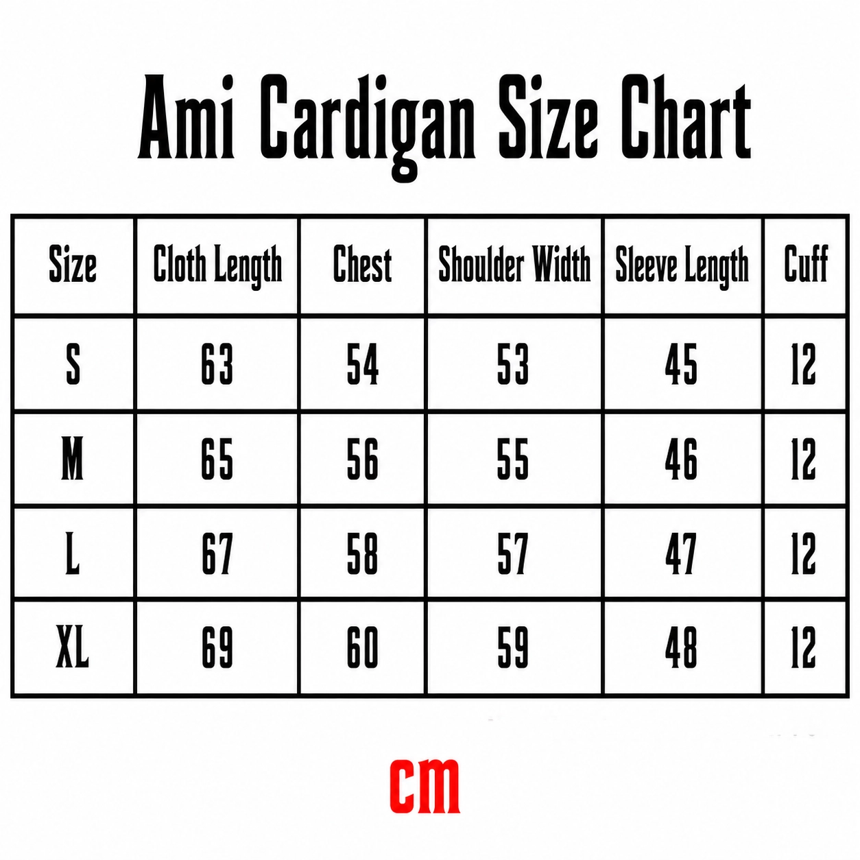 Ami Wool Cardigan - Black